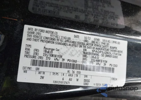 2013 Ford Focus Titanium from USA, damaged, VIN 1FADP3J25DL174154